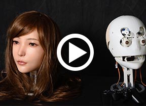 DS silicone doll robotic head video