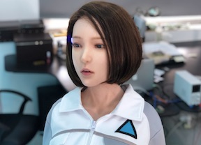 DS silicone doll robotic video, cosplay Detroit become human